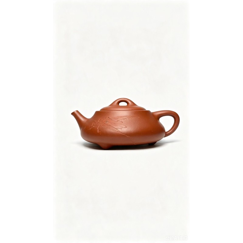 Engraved Napiao teapot with cricket motif